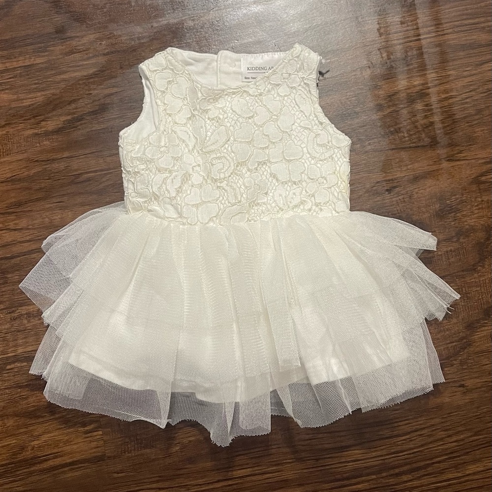 Lace and Tulle onesie dress